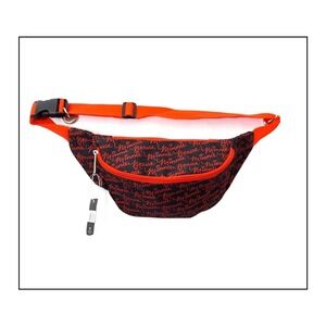 Disney Fanny Pack Black Red‎ Minnie Mouse Script Print Belt Bag Theme Park Bag
